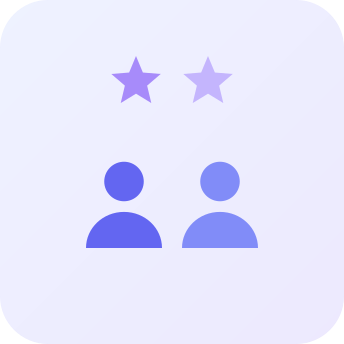 Small team icon with two stars